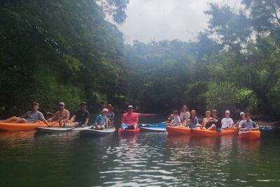 2 hour tandem kayak rental at our private launch area in Hale'iwa - The 2-hour paddling plan on the Anahulu River and out to the bay