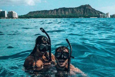 9am Turtle Canyon Snorkel Adventure - The gear and water snacks you get before you ever reach the reef