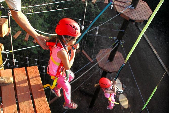 Adventure Course Extreme Including Climbing Wall & Rappel - The 50-foot freefall: the adrenaline payoff