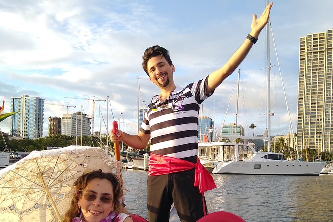 Aloha Gondola Cruise with Drinks & Pastries - What’s included: drinks, pastries, and a Hawaiian forever lei