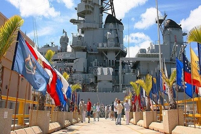 Battleships of WWII at Pearl Harbor from Waikiki - Pearl Harbor Visitor Center: where the timeline starts