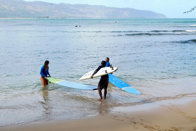 Beginner Surf Lesson at North Shore Haleiwa, Oahu - One-on-one support: what it feels like when coaching is real
