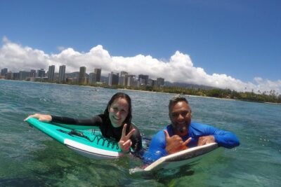 Bodyboarding 1-to-1 Private Lesson with Waikiki Courtesy Shuttle - Waikiki pickup and Ohana Surf Center check-in