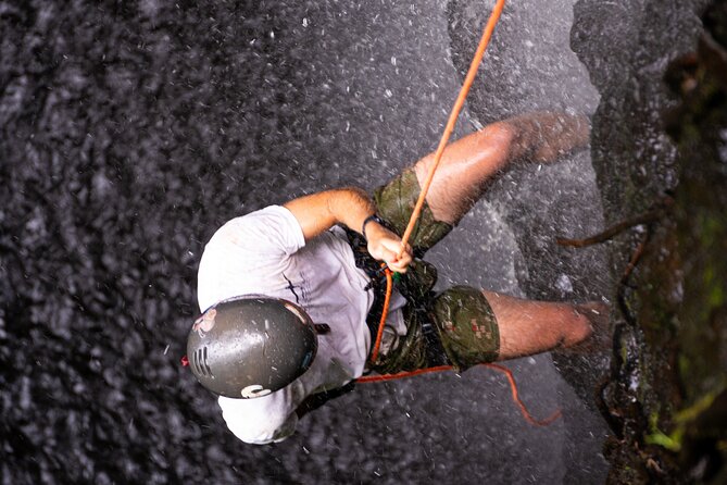 Chasing Waterfalls:Wild Hawaii Rappelling - The hike to the waterfall: views on rough terrain