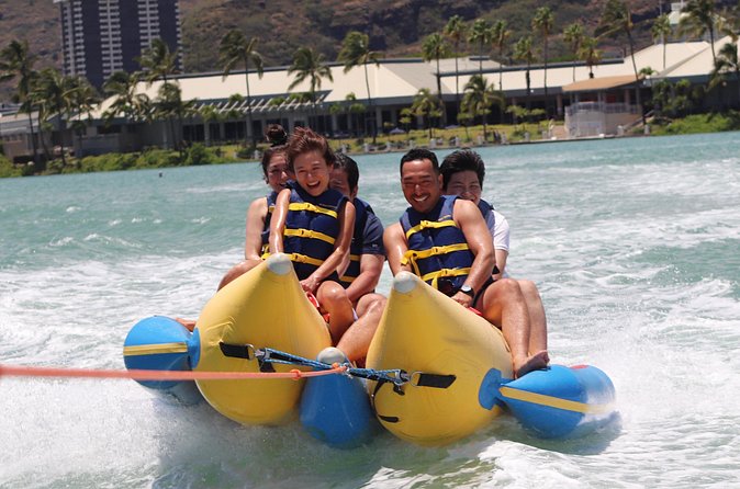 Combo Banana Boat Ride and Bumper Tube Ride in Hawaii - Captain Matters: The Chad Advantage