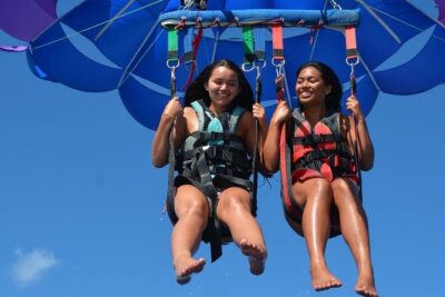 Hawaiian Parasail Since 1977 from Waikiki Beach - The ride setup: harness method, life jacket, and what that means