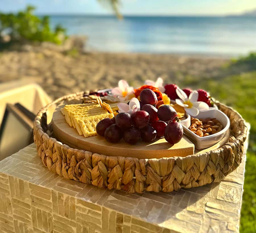 Honolulu: Beachside Luxury Picnic & Paint - Entering the Beach Setup: Secluded, Comfortable, and Photo-Friendly