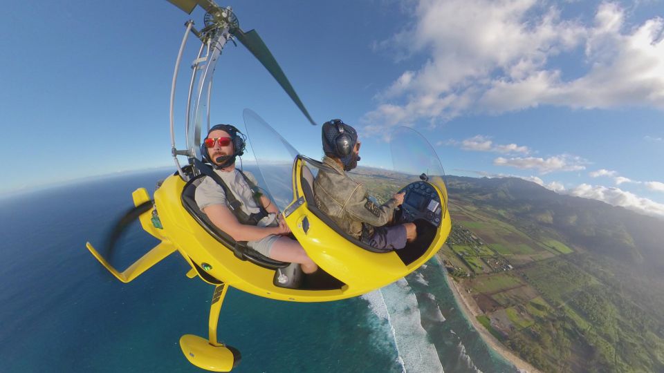 Oahu: Gyroplane Flight over North Shore of Oahu Hawaii - Oahu From Above: Why a Gyroplane Is Different From a Helicopter