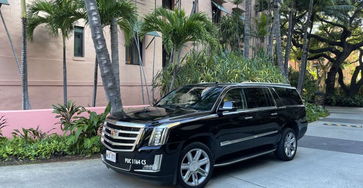 Oahu: Honolulu Airport Private by Escalade SUV - Waikiki hotel pickup: convenient when you’re leaving or arriving