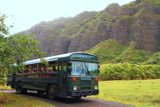 Oahu: Kualoa Ranch Movie Sites and Ranch Tour - The vintage-bus ranch ride: movie sites across a real working property