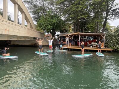 Oahu: North Shore Haleiwa Paddleboard River Adventure - Getting Set Up at Blue Planet Adventure Co by Rainbow Bridge