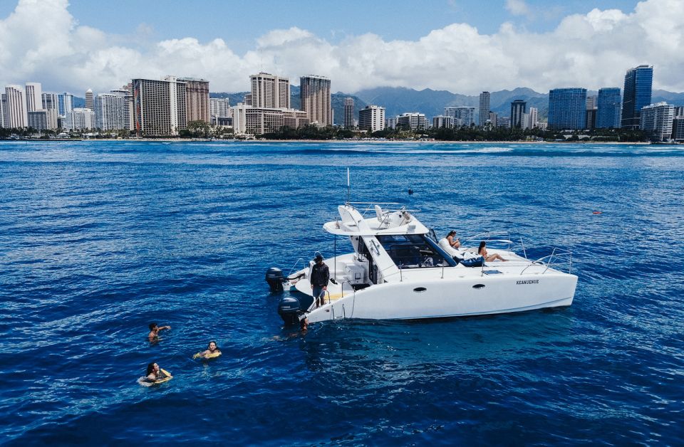 Oahu: Private Catamaran Sunset Cruise & Optional Snorkeling - Diamond Head to Waikiki: the wildlife watch that gives the route meaning