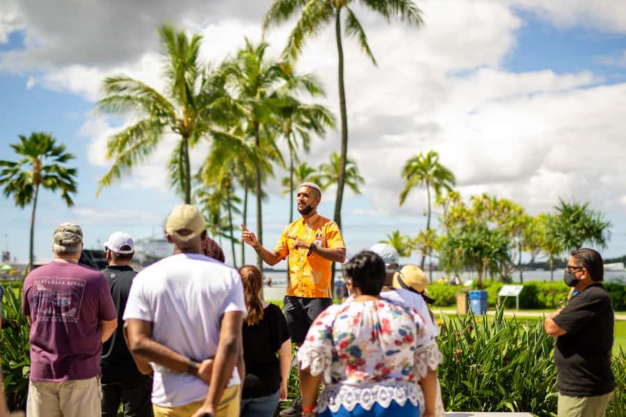 Oahu: Ultimate Pearl Harbor and Circle Island Tour - USS Arizona Memorial: the boat ride moment and what to do if operations change