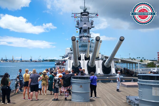 Pearl Harbor Remembered Tour - USS Arizona Memorial: the film, the shuttle, and the ruins below