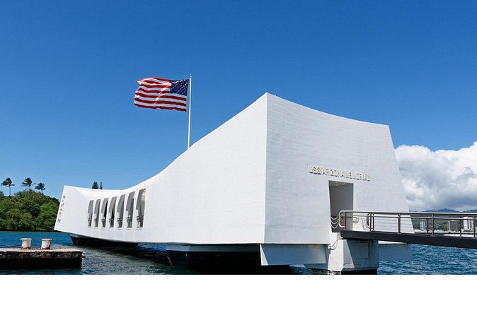Pearl Harbor with USS Arizona and Hawaiian Kingdom History Tour - Hawaii State Capitol in downtown Honolulu: modern architecture with a Hawaiian-shaped purpose