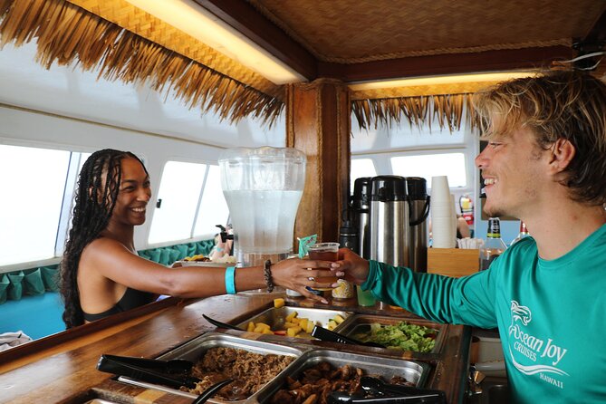 Premium Snorkel Sunset Cruise with Whale and Dolphin Watch - Hot Buffet Dinner and Drinks: The Value of Eating Well on Water