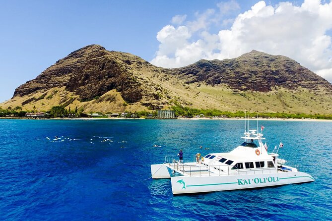 Private and Luxurious Sunset Cruise with Whale & Dolphin Watch - Stop 1 at Ko Olina: catamaran cruise, snorkeling, and serious sea life