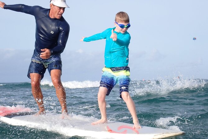 Private Kids Surfing Lessons - Photos and the Diamond Head Backdrop You’ll Remember