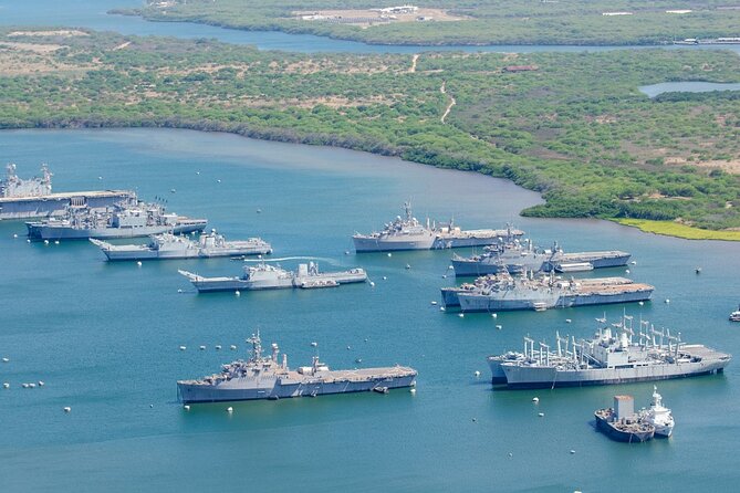 PRIVATE Pearl Harbor: Arizona Memorial, Missouri Ship & City Tour - USS Arizona Memorial: the boat ride that gives the story weight