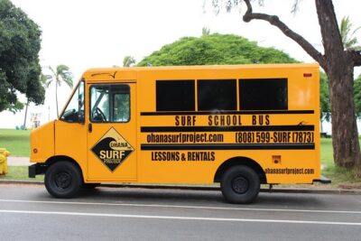 Private Stand Up Paddle Lesson with Waikiki Courtesy Shuttle - The surf school shuttle: getting from Waikiki to Ohana Surf Center