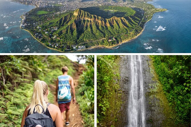 PRIVATE TOUR-Hike Diamond Head & Hawaiian Waterfall - Diamond Head State Monument: crater stairs, then big 360 views