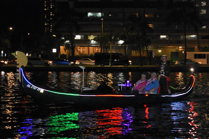 Valentine's Private Gondola Cruise in Waikiki with Drinks, Pastry - Getting started at Ala Wai Boat Harbor (and that lei moment)