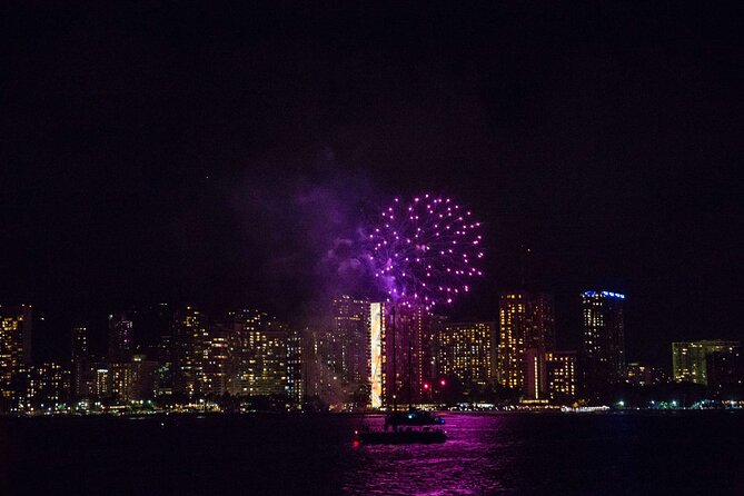 Waikiki Friday Fireworks Boat Cruise from Oahu - Harbor and skyline passes: short views, easy to enjoy