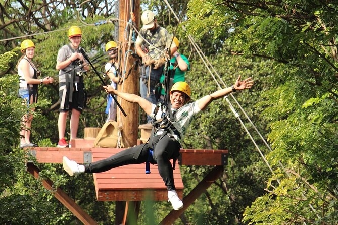 Zip & Dip: Zipline and Wet 'n' Wild Waterpark Combo - A two-hour Honolulu combo that hits two moods